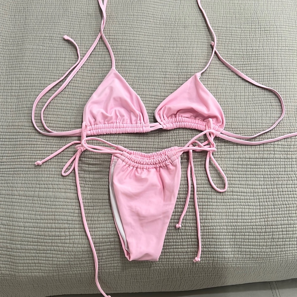 Pink bathing suit
